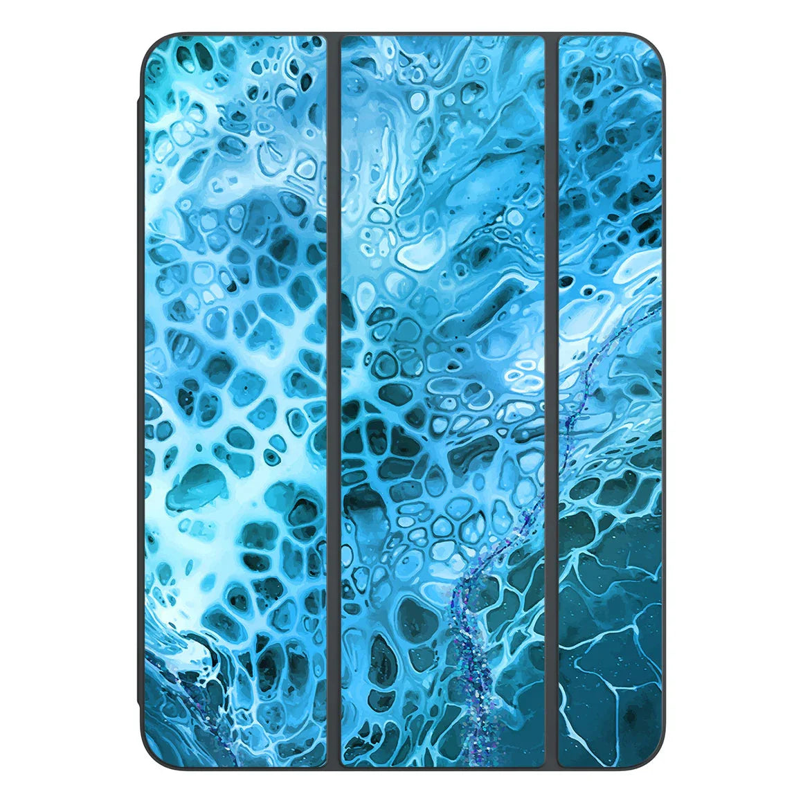 Smart Folio for iPad Pro 11-inch (M4) Oil Paint Series Teal Waves Skin