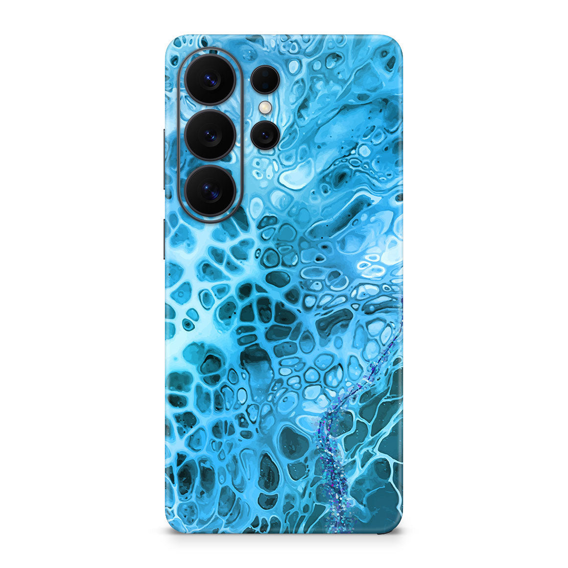 Galaxy S26 Ultra Oil Paint Series Teal Waves Skin
