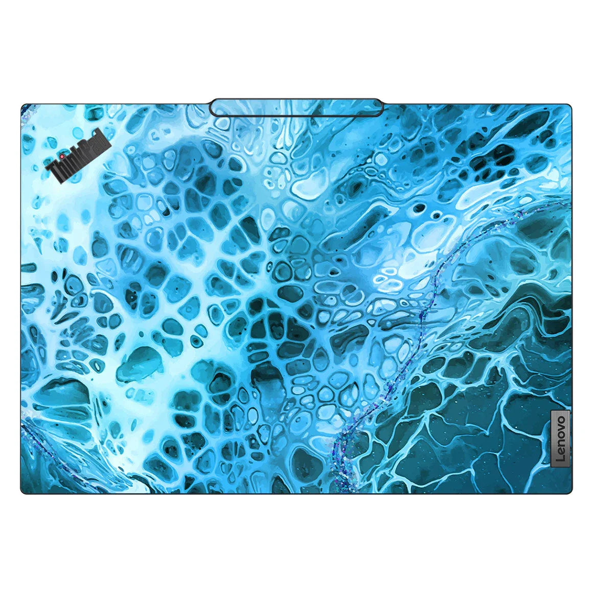 Lenovo ThinkPad T14 Gen 5 Oil Paint Series Teal Waves Skin