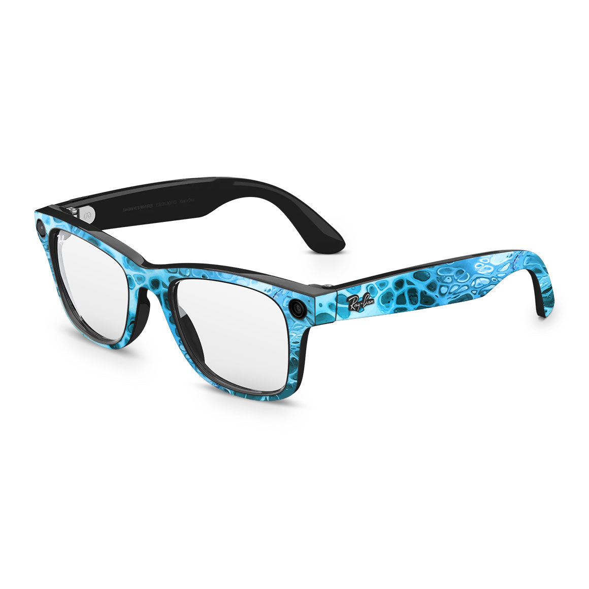 Ray-Ban Meta Wayfarer Oil Paint Series Teal Waves Skin