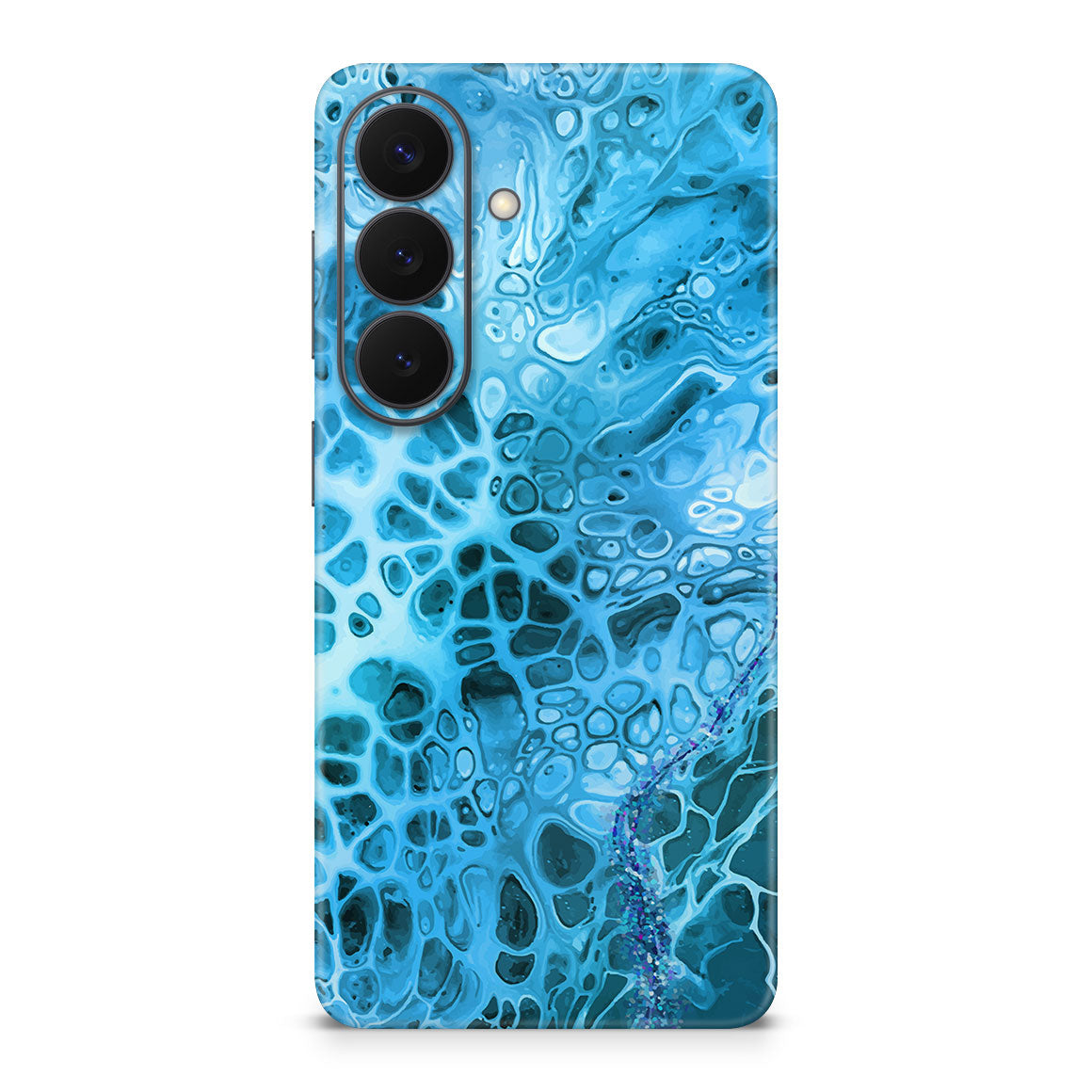 Galaxy S26 Oil Paint Series Teal Waves Skin