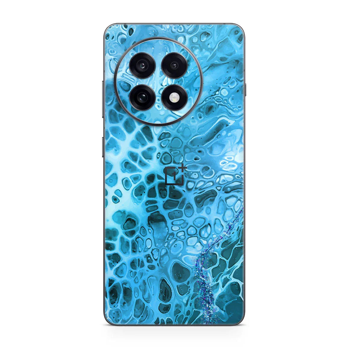 OnePlus 13R Oil Paint Series Teal Waves Skin
