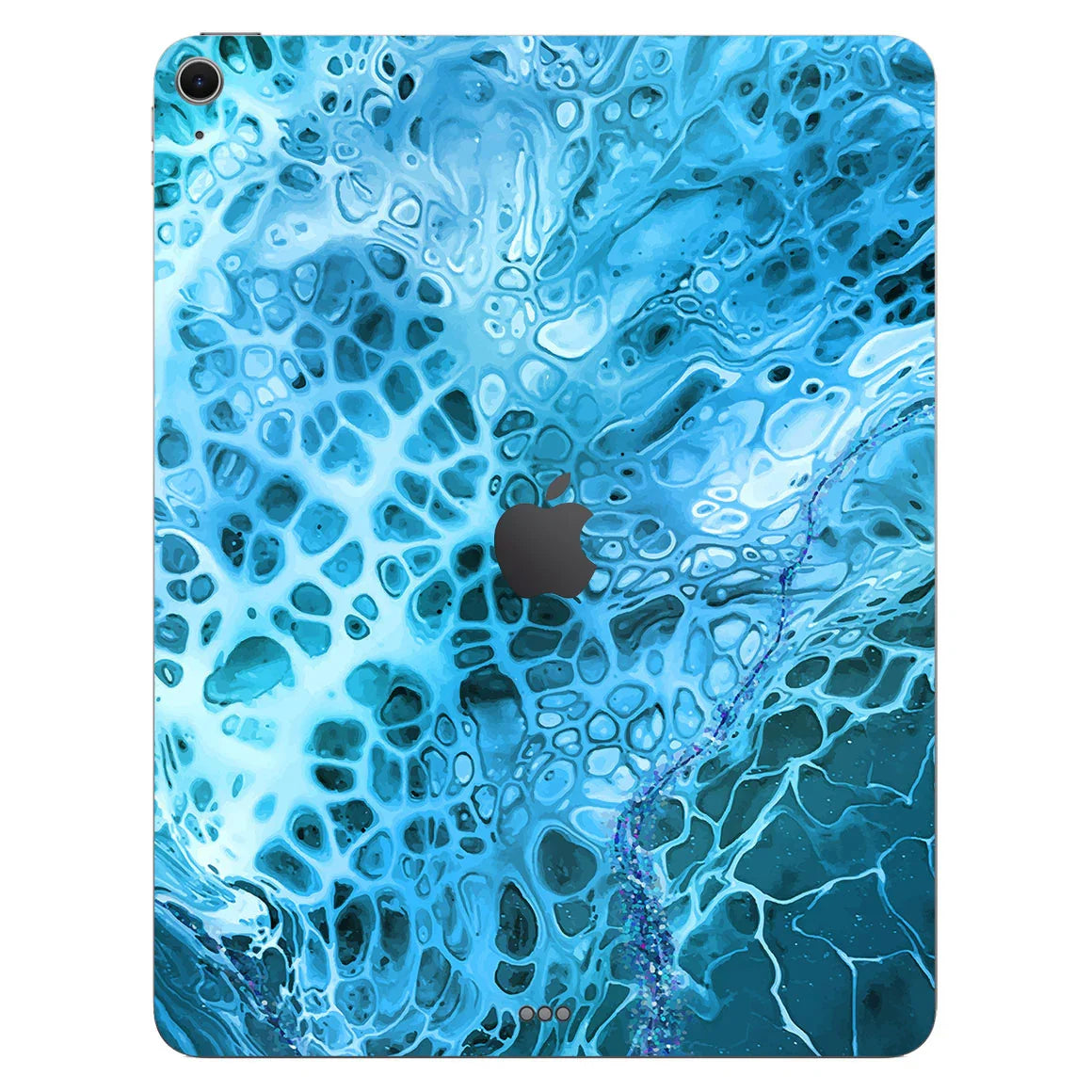 iPad Air 13" M2 Oil Paint Series Teal Waves Skin