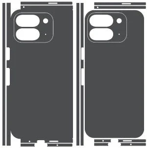 Pixel 9 Pro Fold Naked Series Skins skin coverage layout