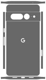 Pixel 7 Pro Glitz Series Skins skin coverage layout