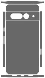 Pixel 7 Pro Naked Series Skins skin coverage layout