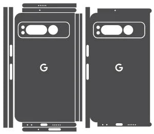 Google Pixel Fold Glitz Series Skins skin coverage layout
