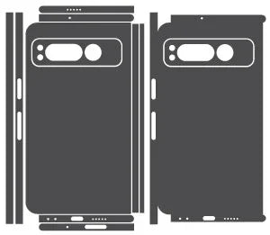 Google Pixel Fold Naked Series Skins skin coverage layout