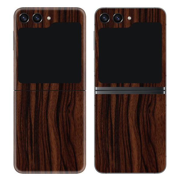 Galaxy Z Flip 5 Wood Series Ebony Skin