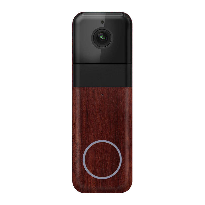 Wyze Video Doorbell Pro Wood Series Mahogany Skin