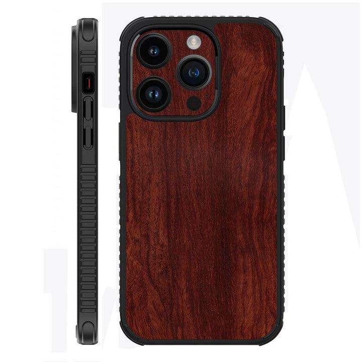 iPhone 14 Pro Case Wood Series Mahogany