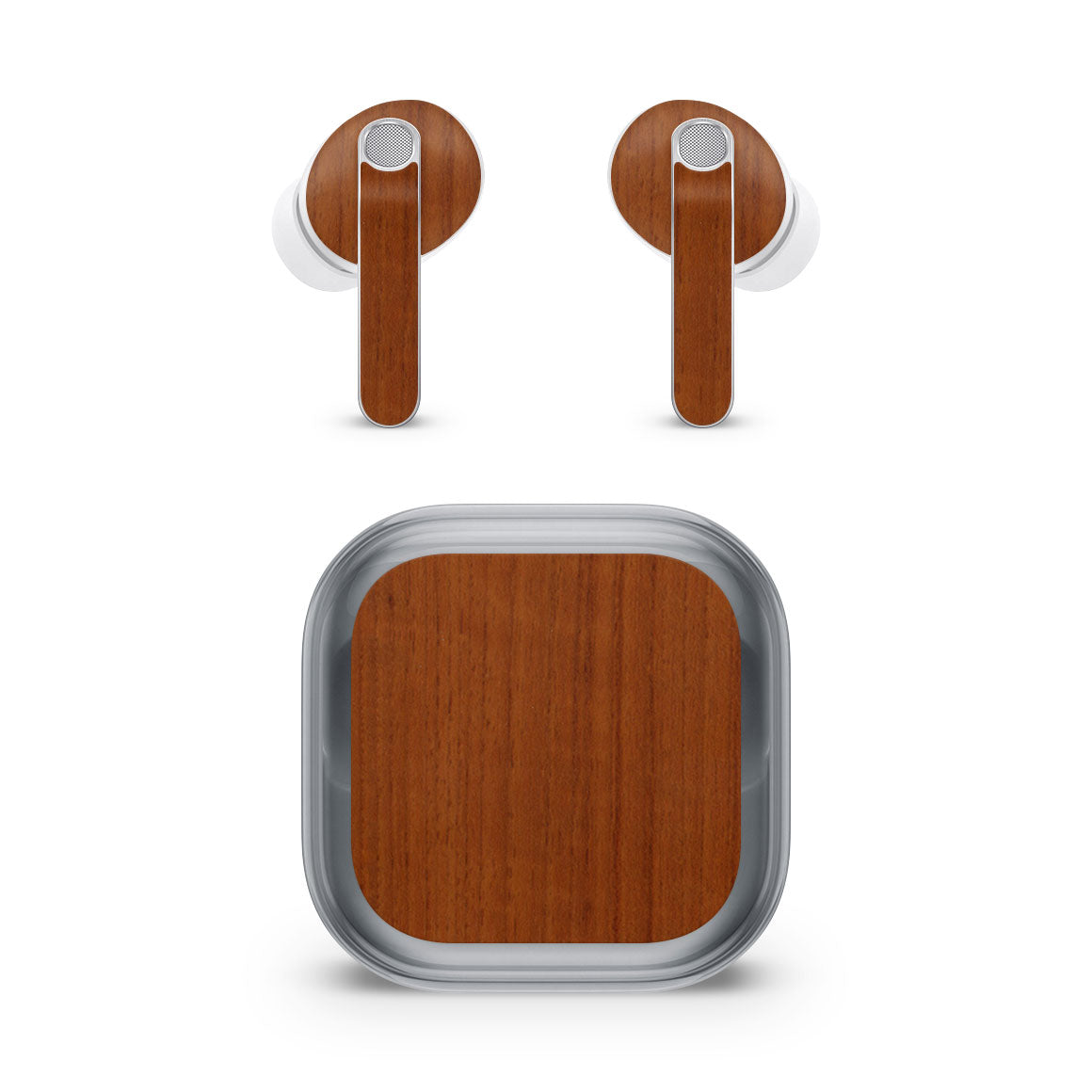 Galaxy Buds4 Pro Wood Series Teak Skin