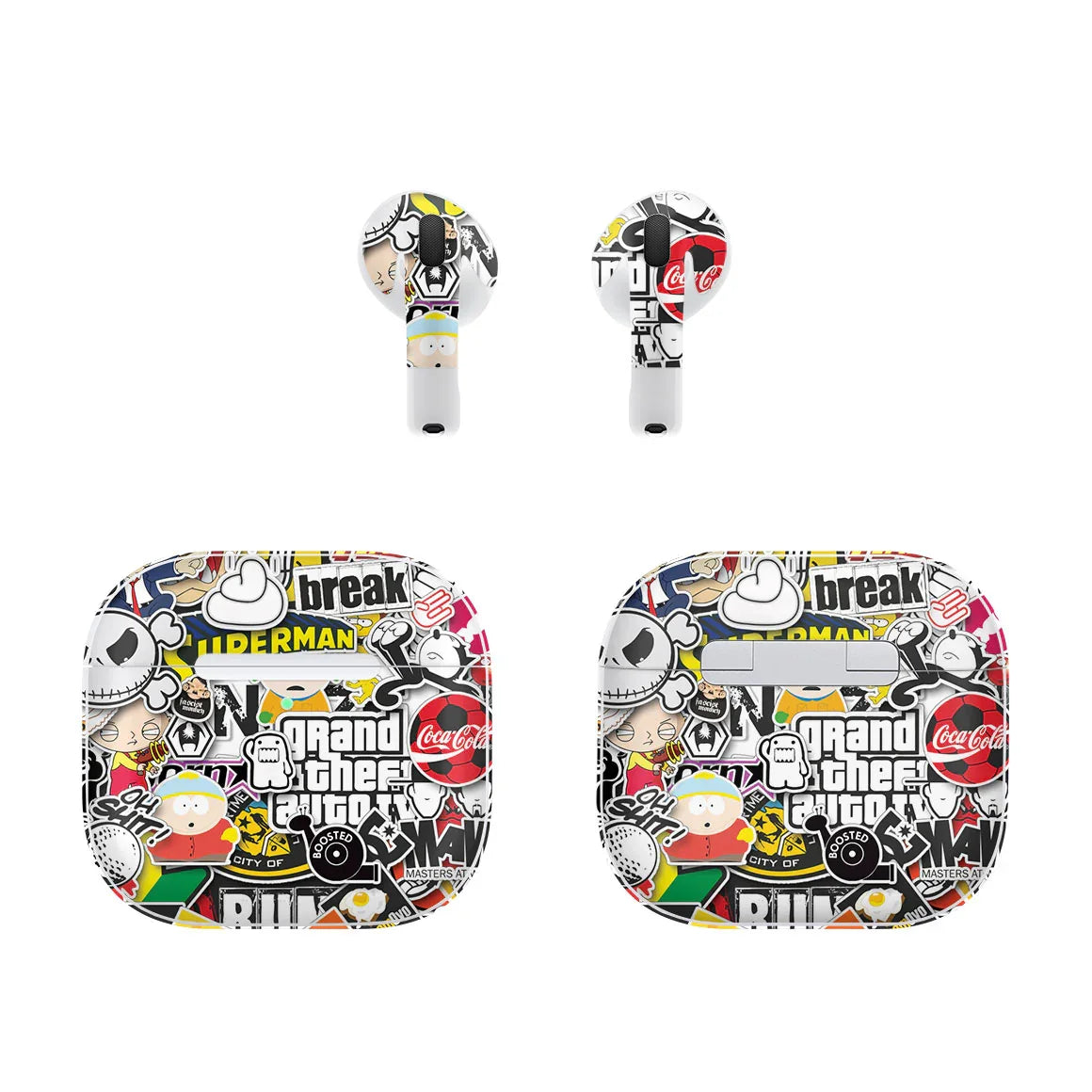 AirPods 5 Designer Series StickerBomb Skin
