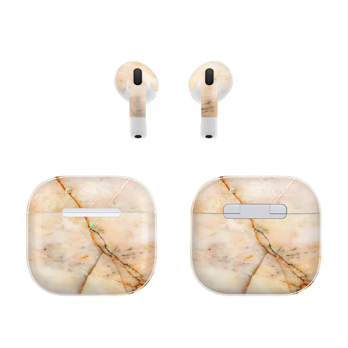 AirPods 5 Marble Series Yellow Skin