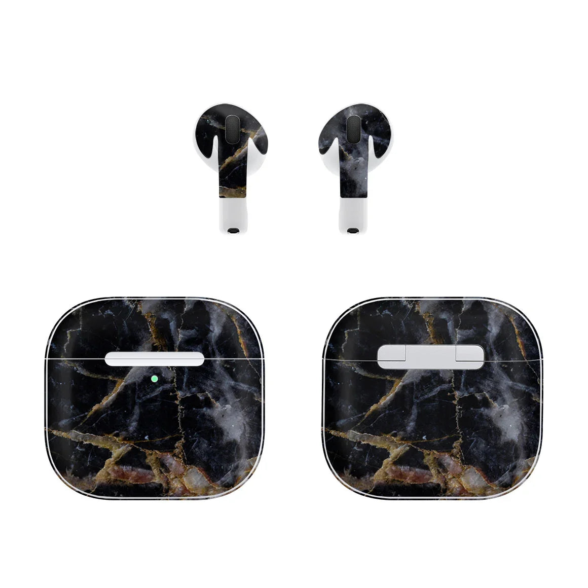AirPods 5 Marble Series Black Gold Skin