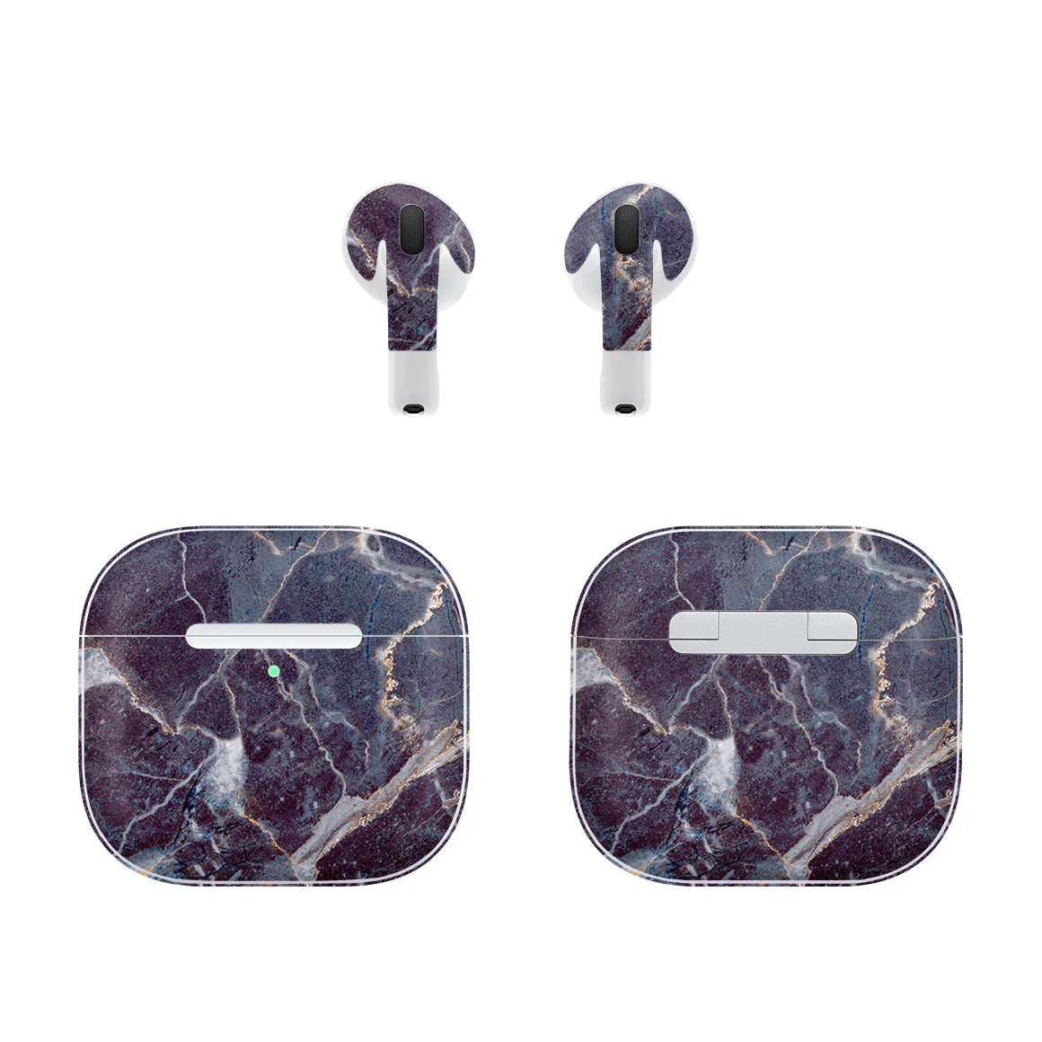 AirPods 5 Marble Series Dark Blue Skin
