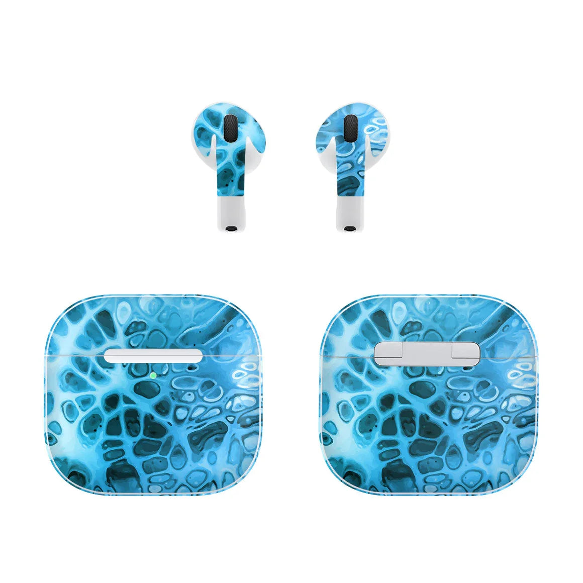 AirPods 5 Oil Paint Series Teal Waves Skin