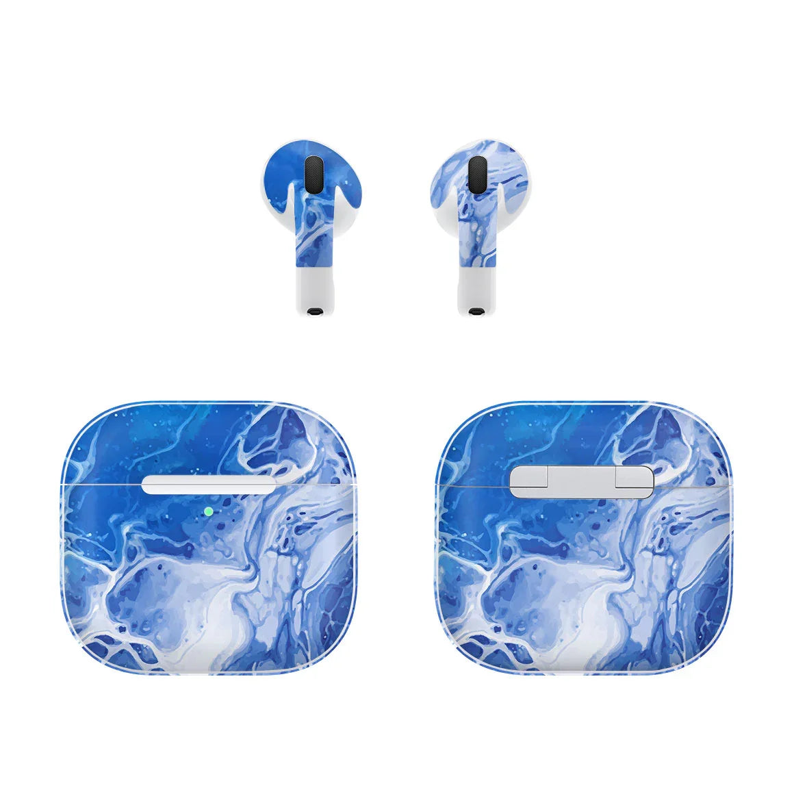 AirPods 5 Oil Paint Series Blue Waves Skin