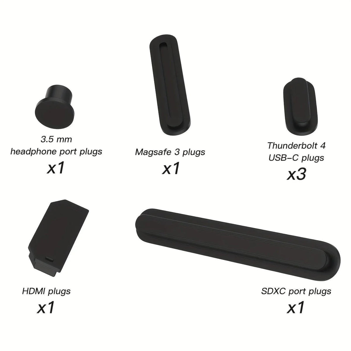 MacSafeguard: Silicone Dust Plugs for MacBook Pro Ports - Slickwraps
