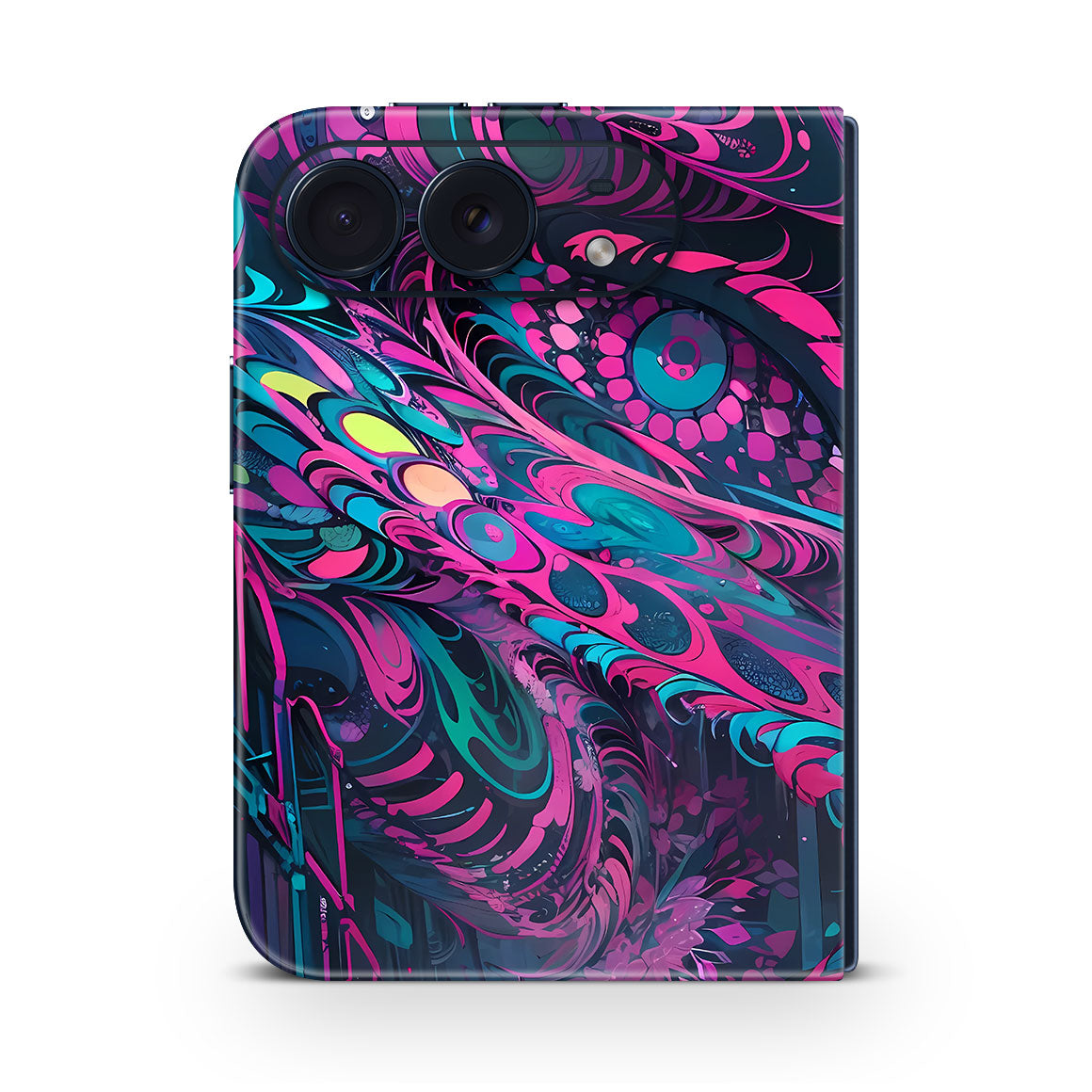 iPhone Duo AI Pink Blue Art