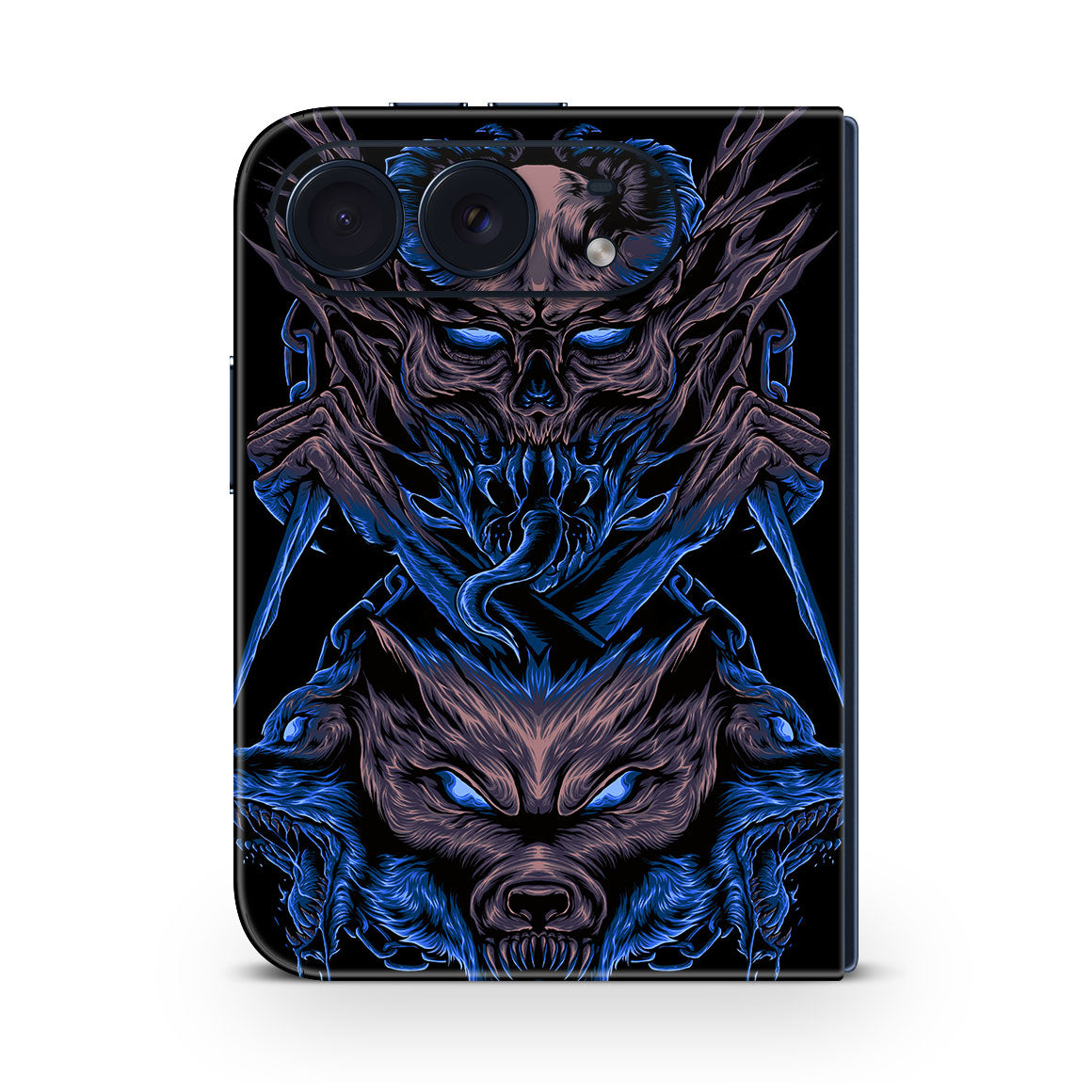 iPhone Duo Artist Series Skin - Skull Wolf