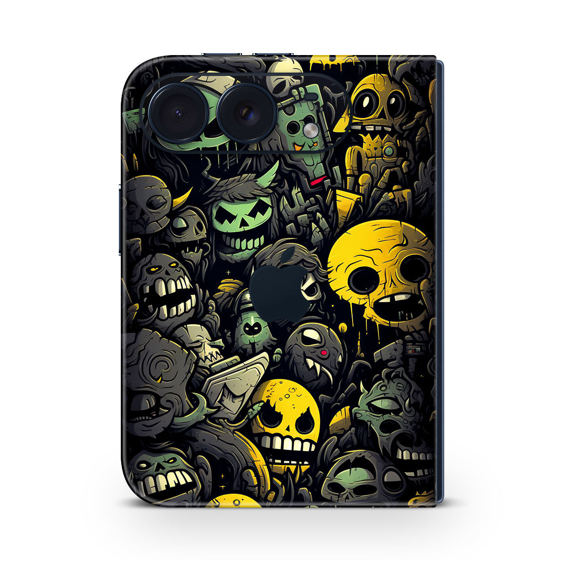 iPhone Duo Designer Yellow Skulls
