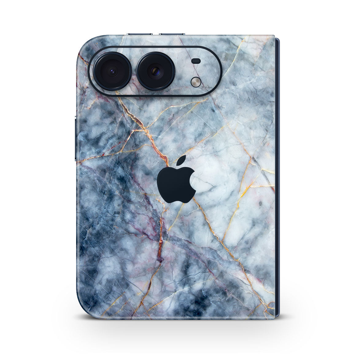 iPhone Duo Marble Blue Gold