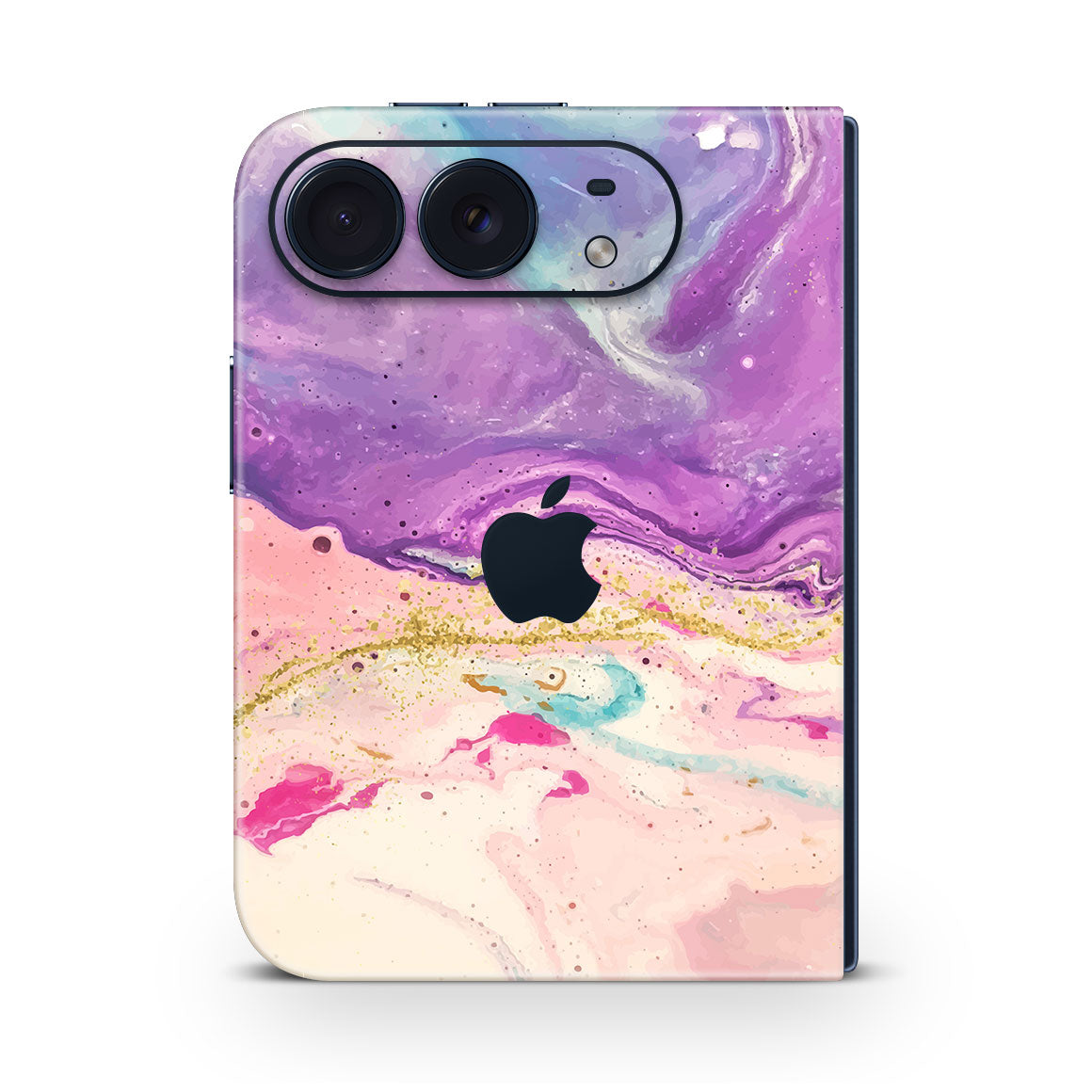 iPhone Duo Oil Paint Purple Swirl