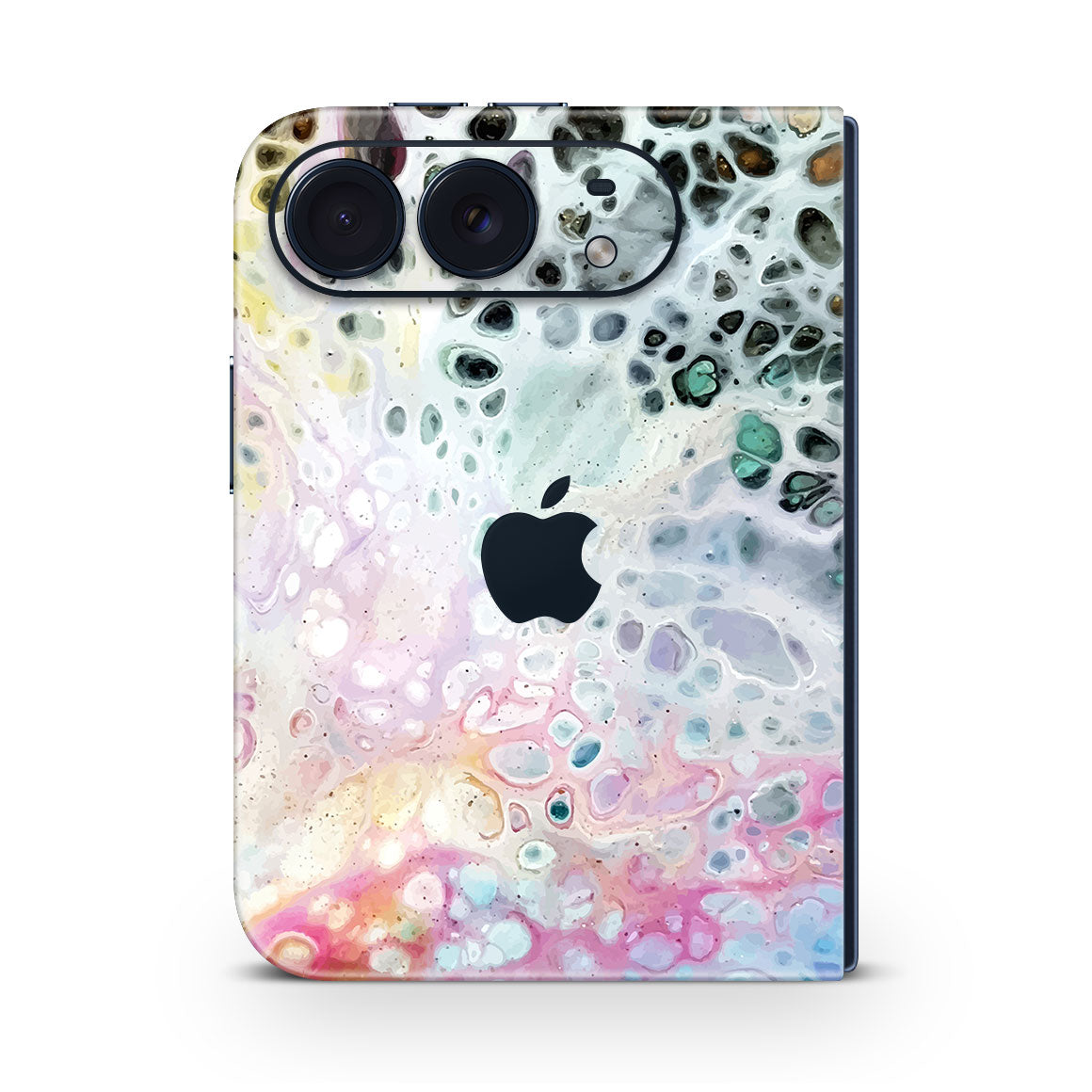 iPhone Duo Oil Paint Rainbow Waves