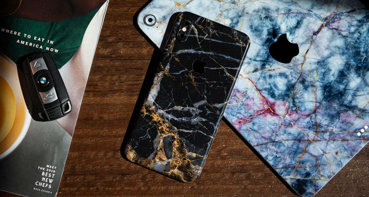 Marble Series device skin material and finish