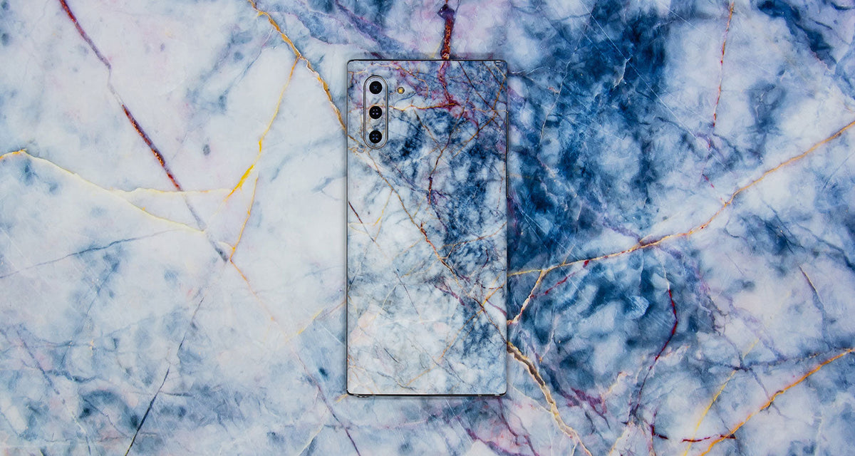 Marble Series device skin material and finish detail view 7