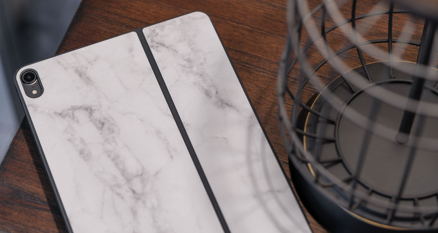 Marble Series device skin material and finish detail view 8