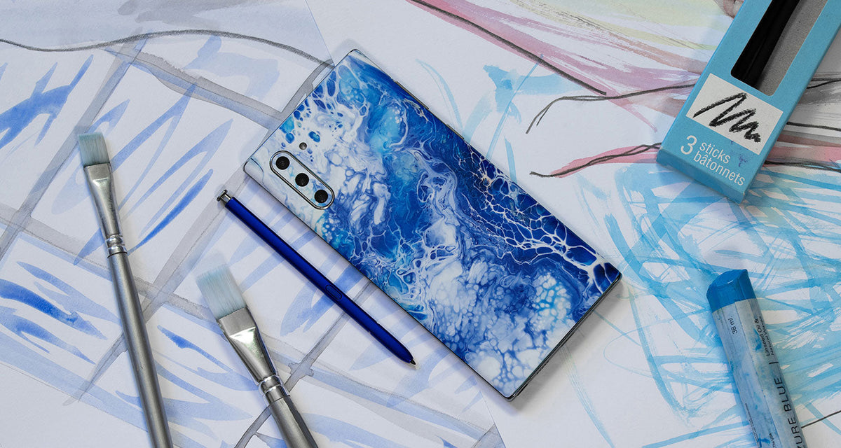 Oil Paint Series device skin material and finish detail view 8