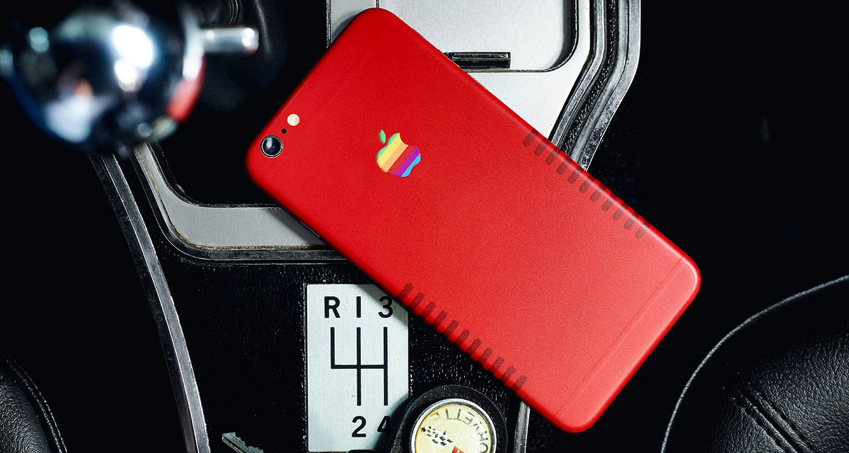 Retro Color Series device skin material and finish detail view 2