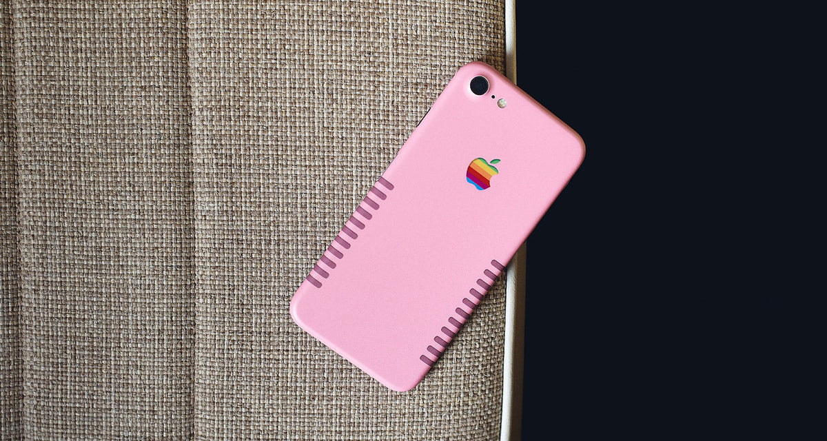 Retro Color Series device skin material and finish detail view 3