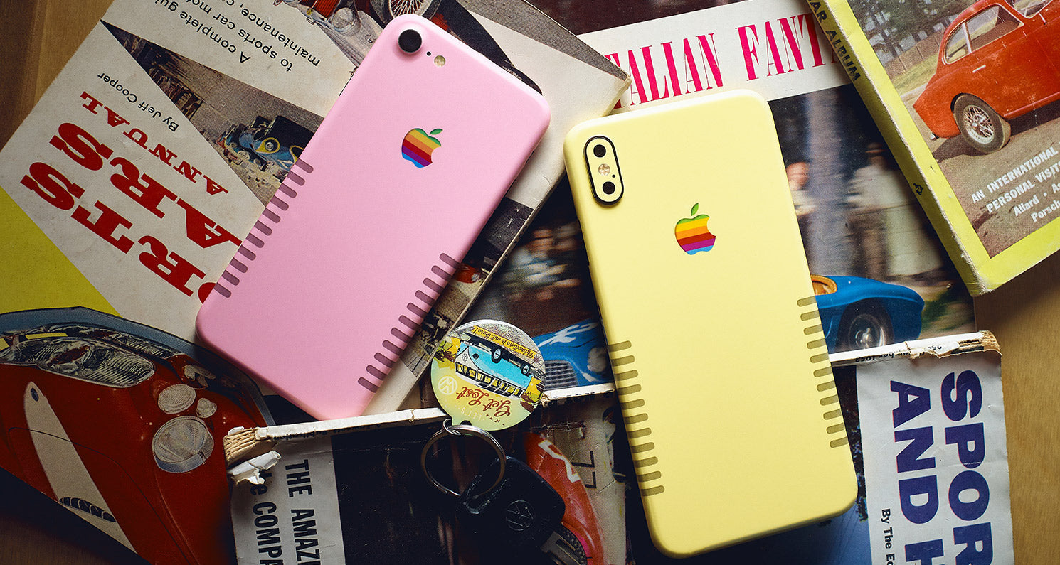 Retro Color Series device skin material and finish detail view 4