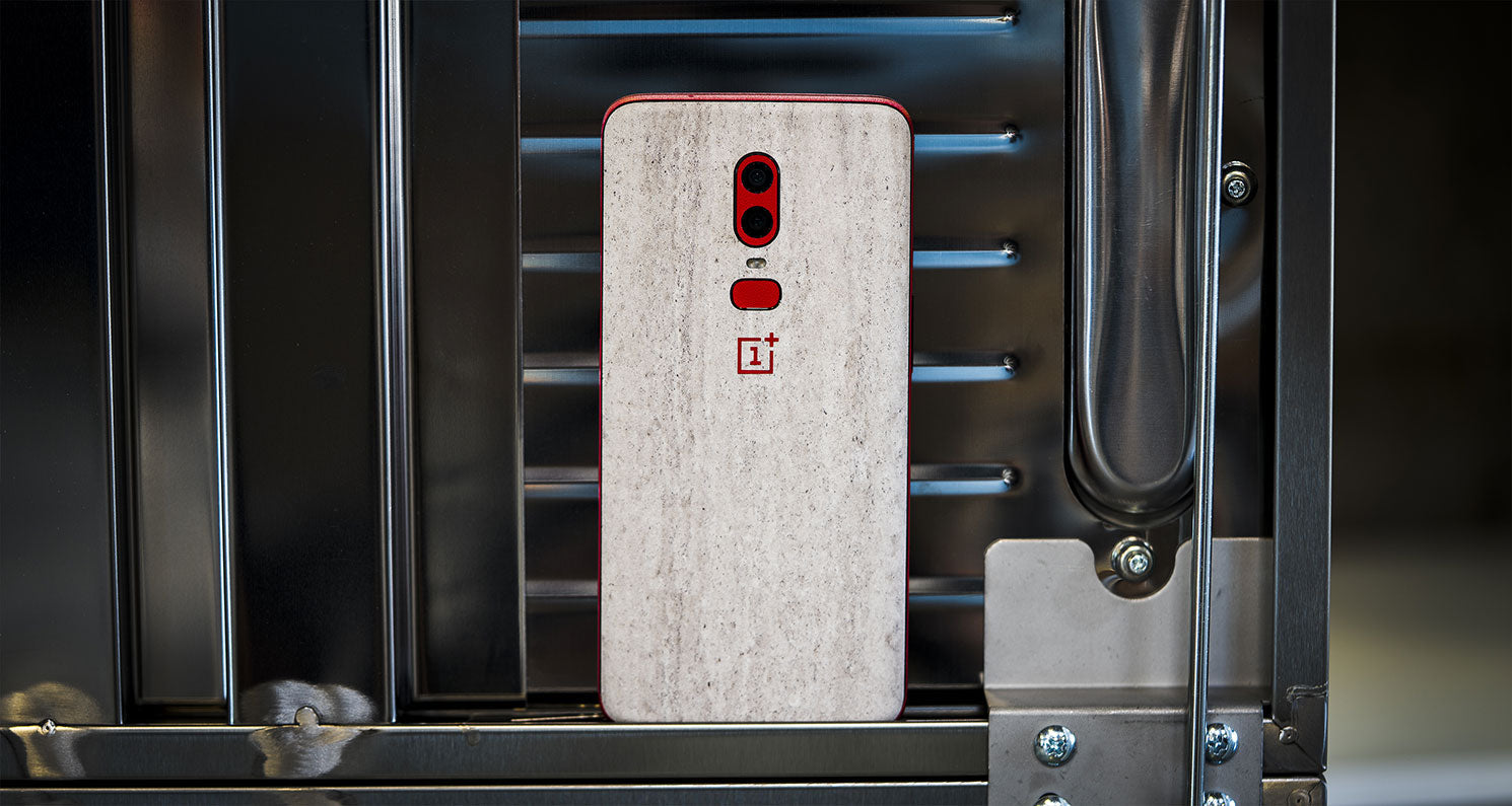 Stone Series device skin material and finish detail view 3