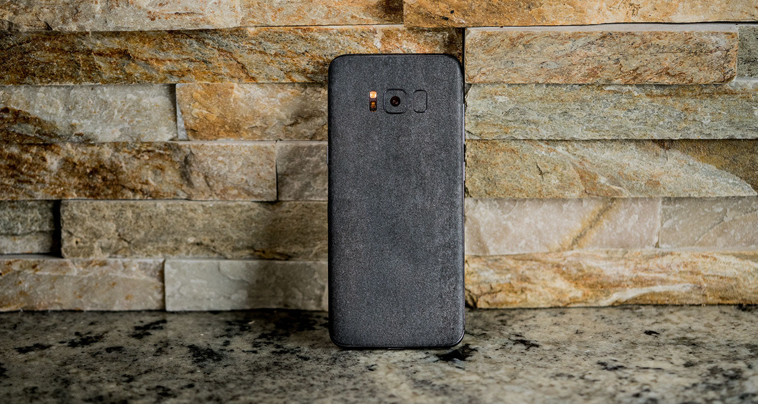 Stone Series device skin material and finish detail view 7