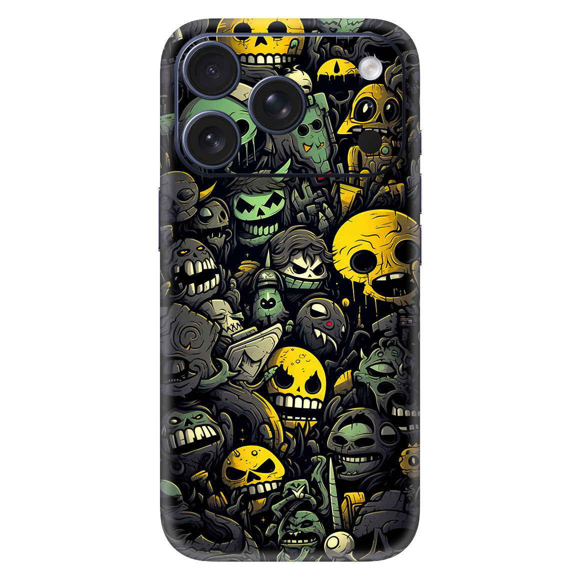 iPhone 18 Pro Designer Series Skins - Yellow Skulls