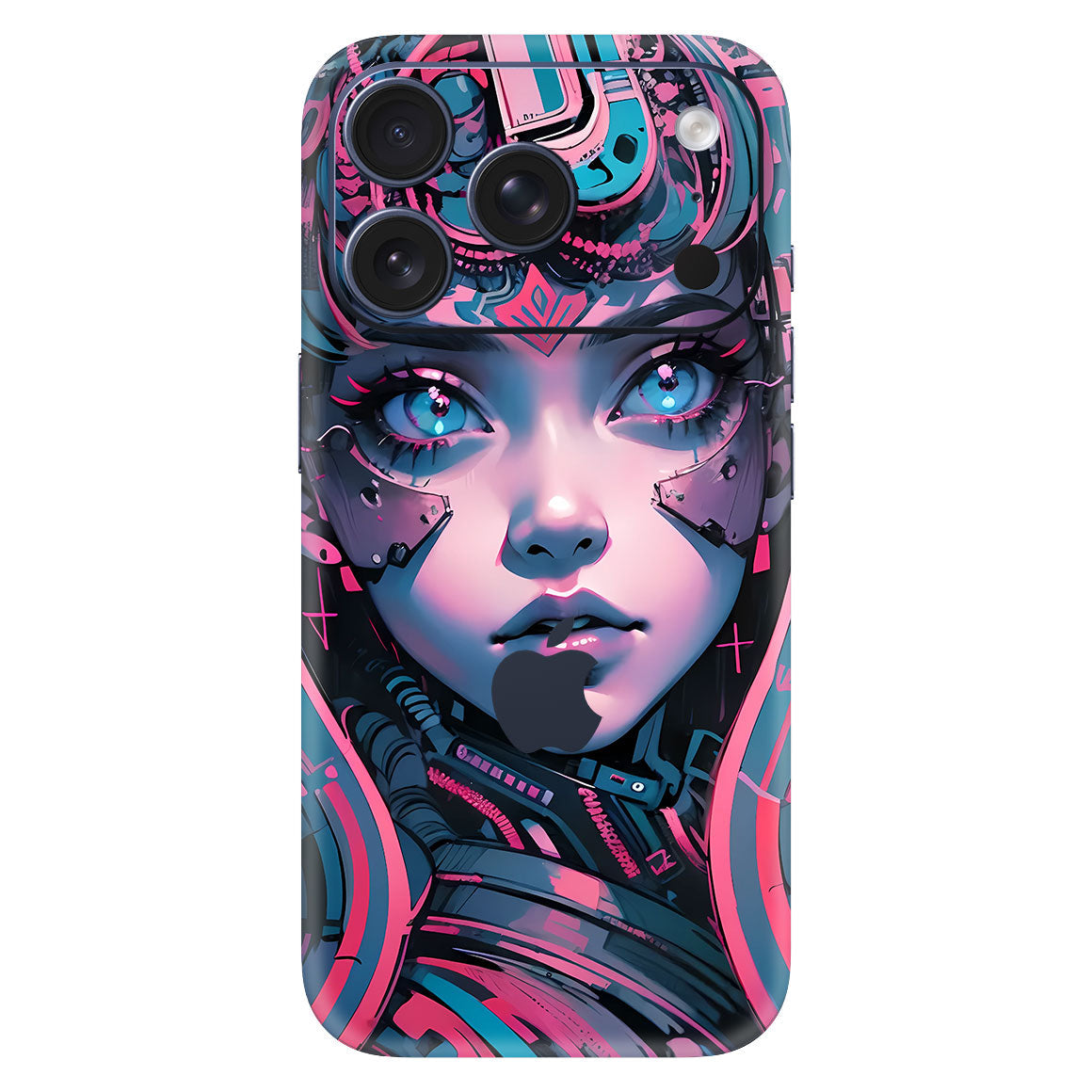 iPhone 18 Pro AI Art Series Girl Robotic Skin