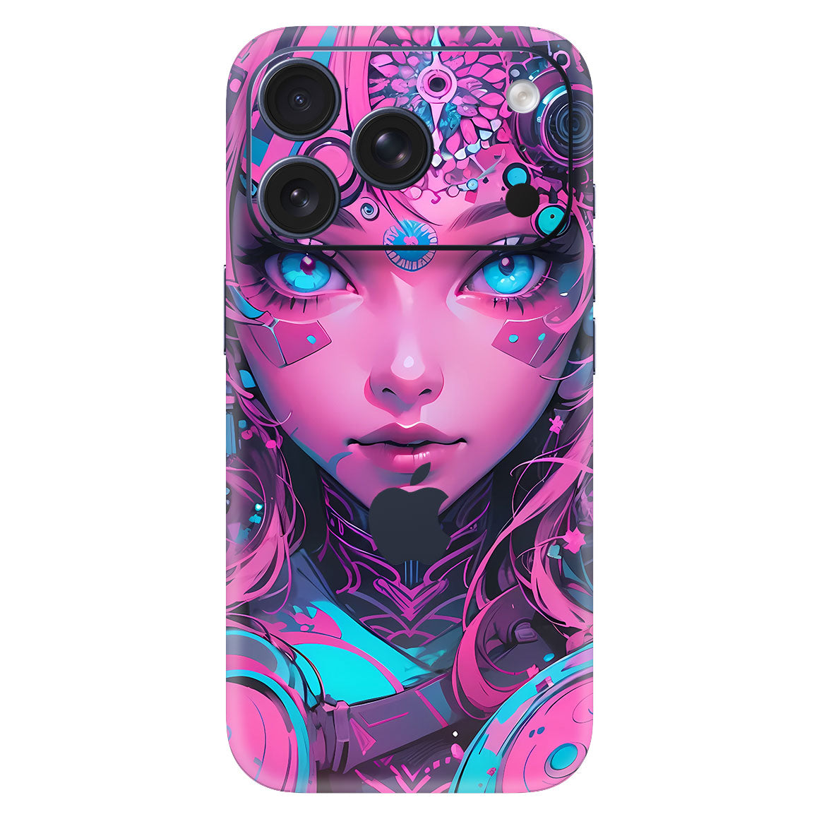 iPhone 18 Pro AI Art Series Robo Girl Pink Skin