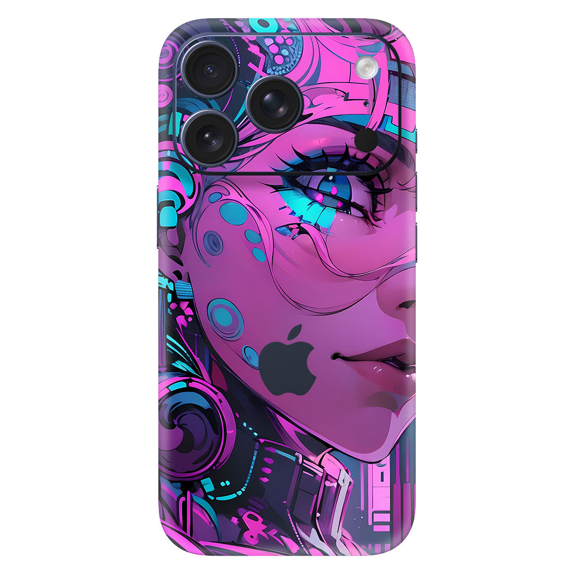 iPhone 18 Pro AI Art Series Girl Pink V2 Skin