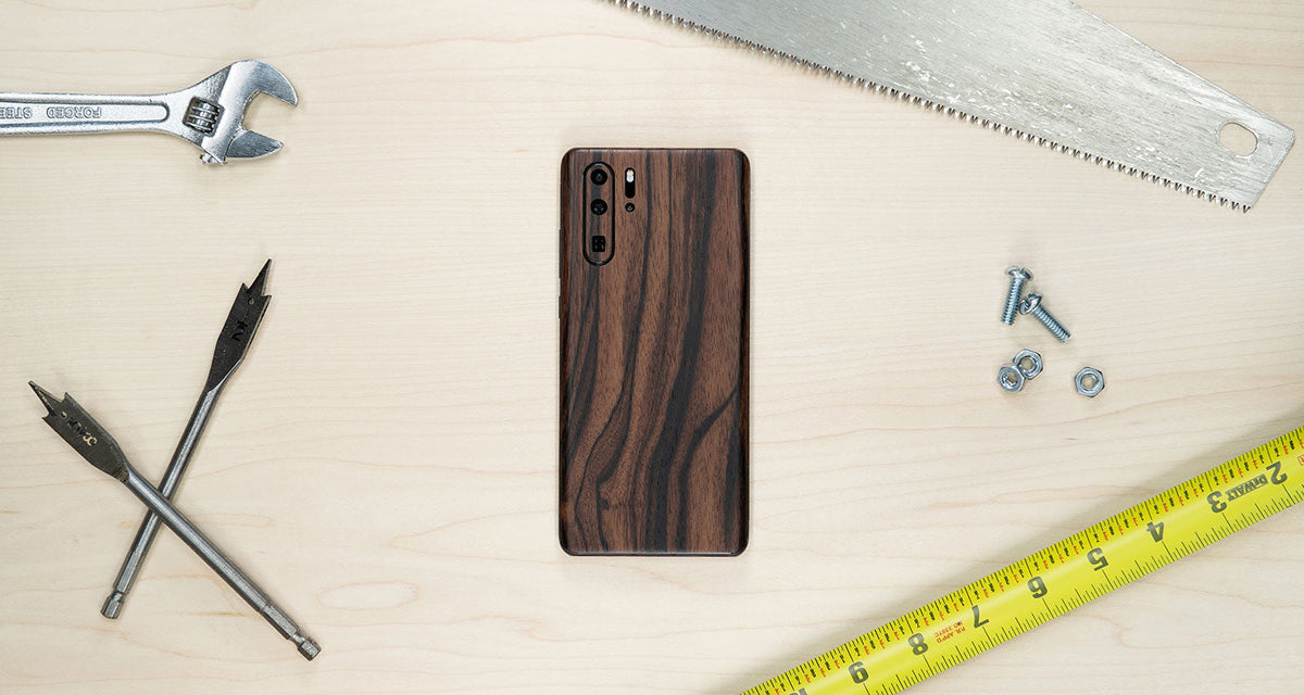 Wood Series device skin material and finish