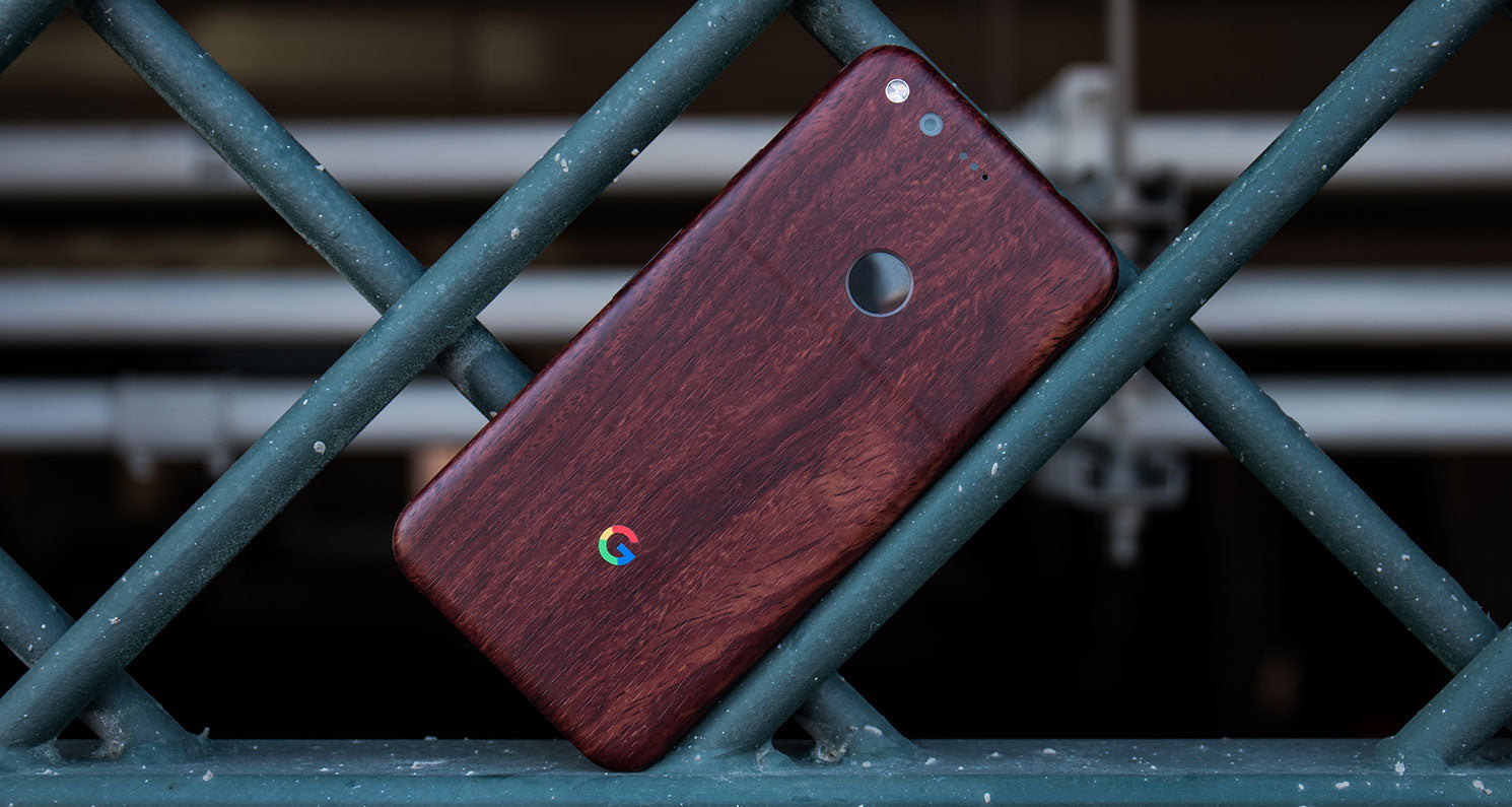 Wood Series device skin material and finish detail view 8