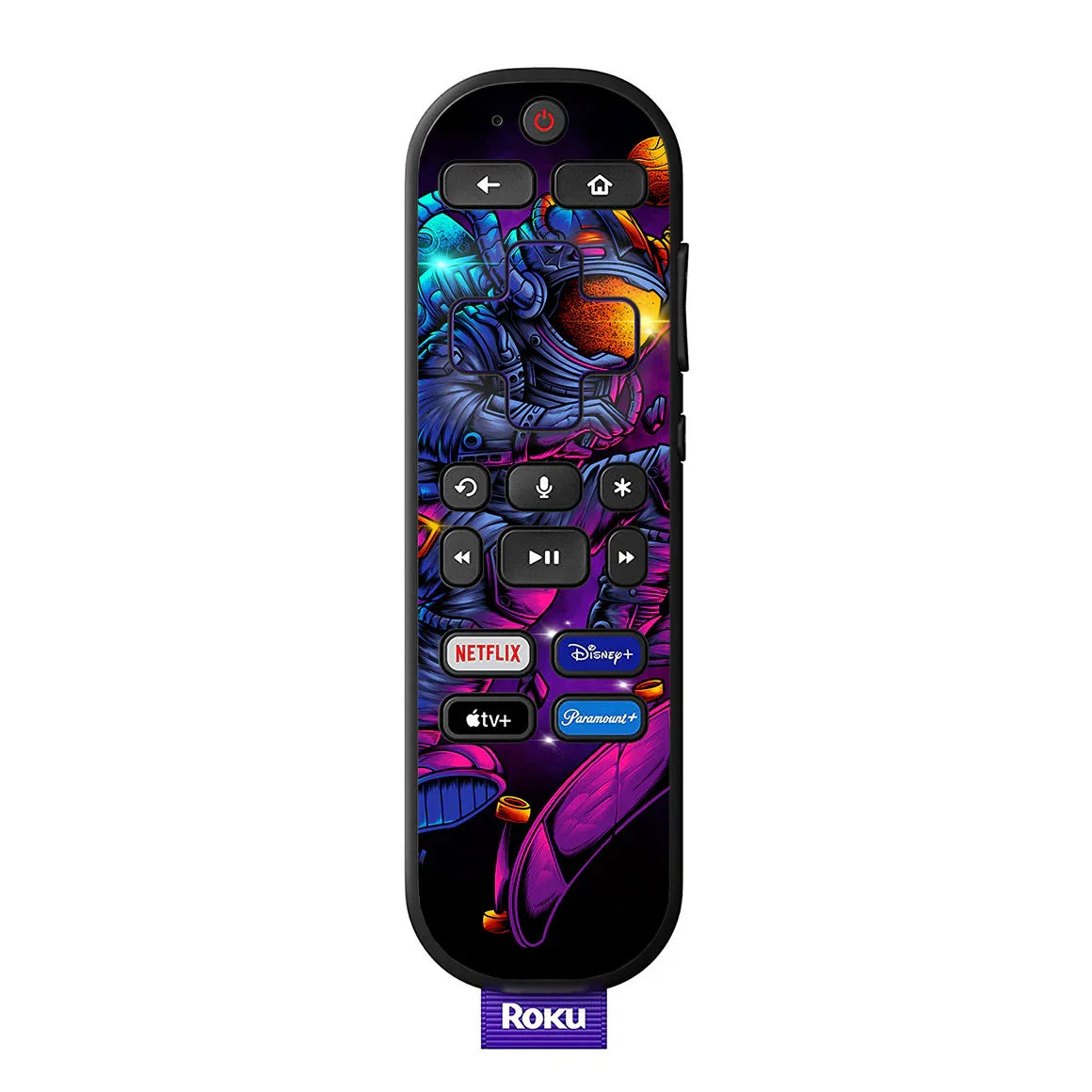 Roku Voice Remote Artist Series Astronaut Skater Skin