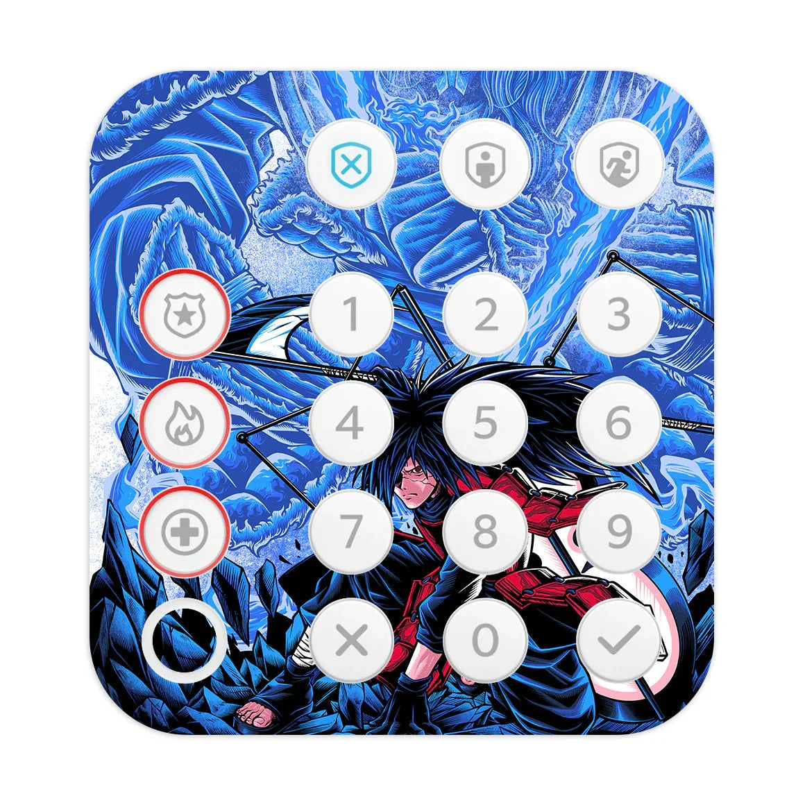 Ring Alarm Keypad (2nd Gen) Artist Series Blue Susanoo Skin