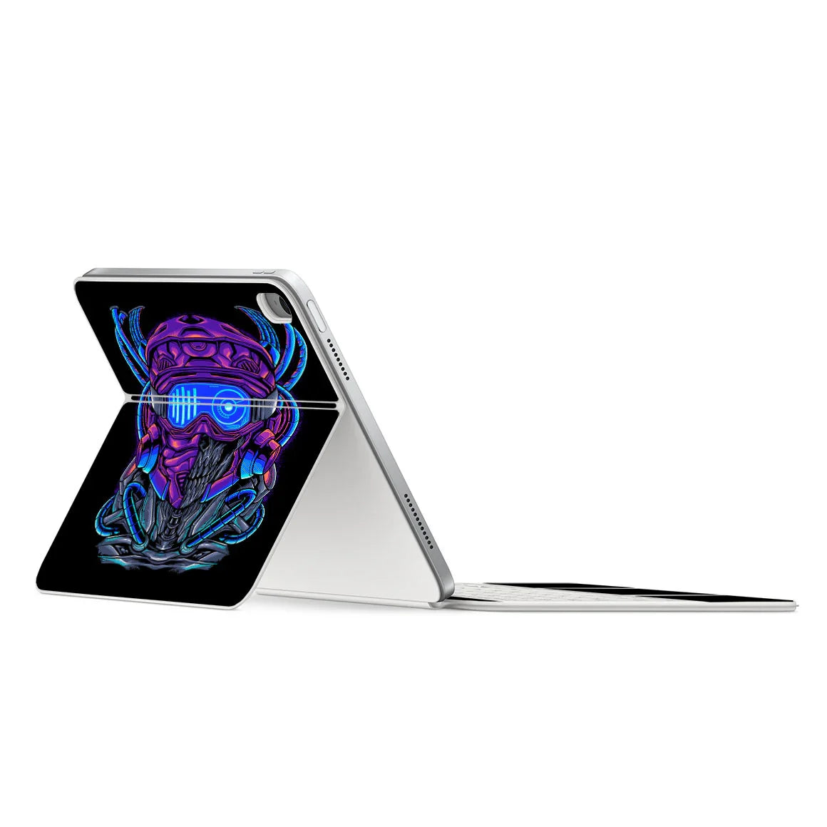 Magic Keyboard Folio for iPad (Gen 10) Artist Series Cyber Skull Skin