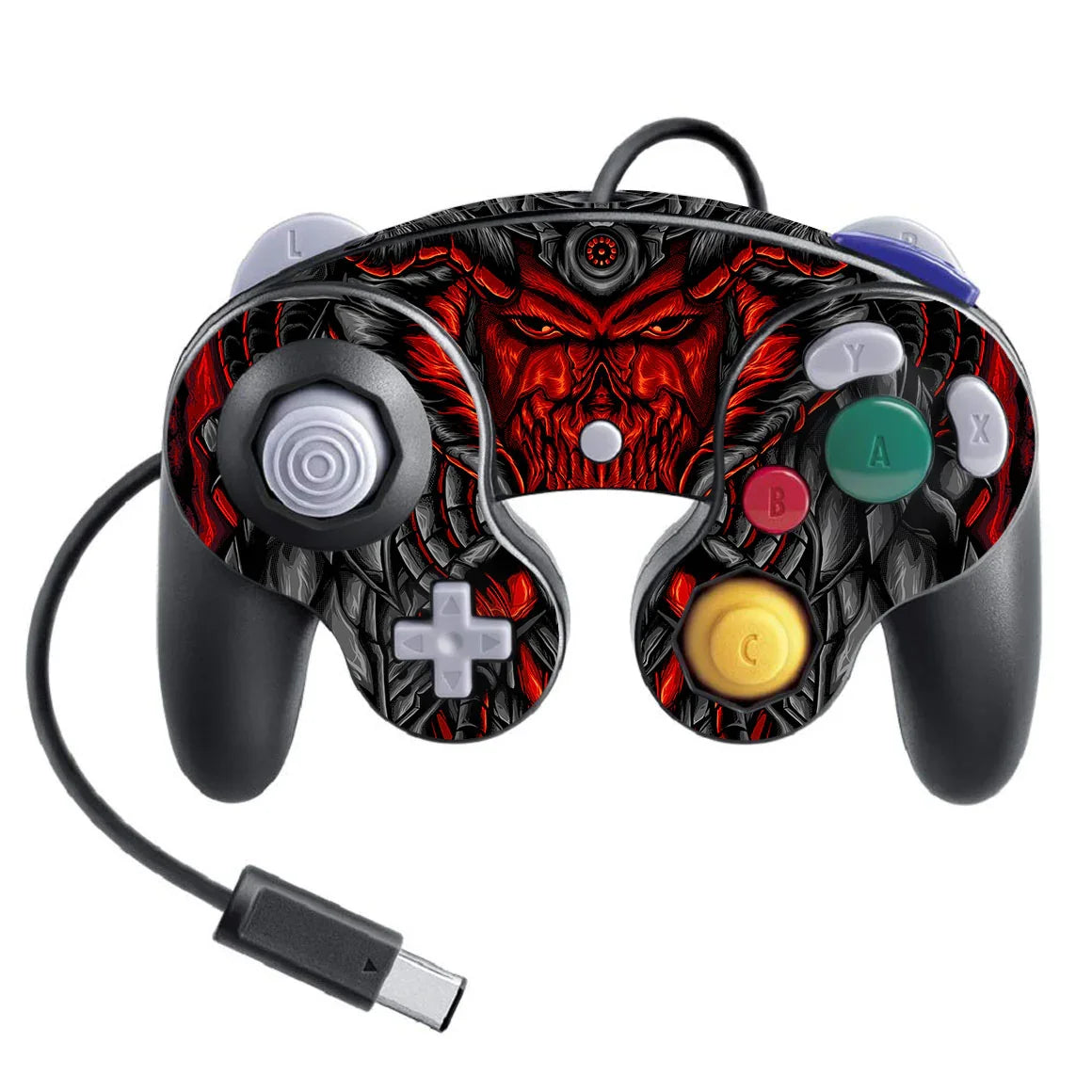 Nintendo Game Cube Controller Super Smash Bros Artist Series Death Mecha Skin