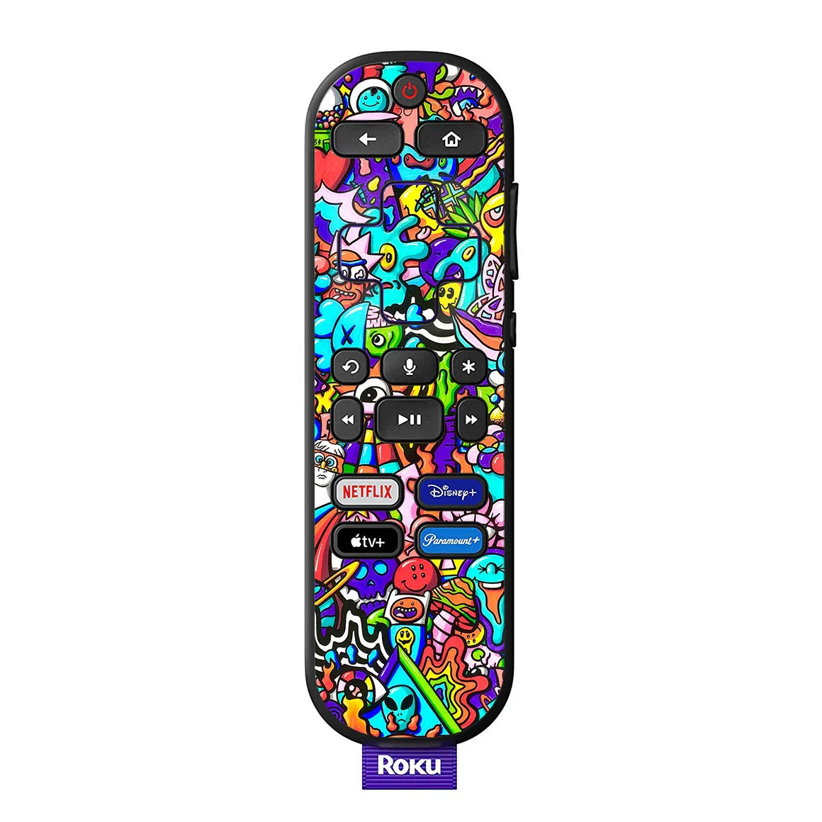 Roku Voice Remote Artist Series Doodle Art Skin