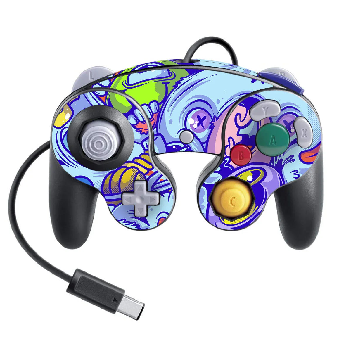 Nintendo Game Cube Controller Super Smash Bros Artist Series Doodle Skin